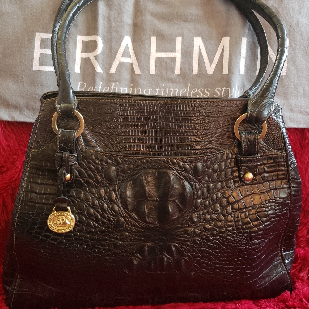 Brahmin Annetta Black Melbourne Tote